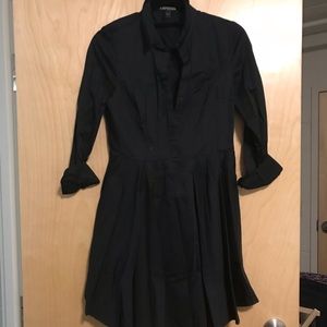 Black long-sleeve dress